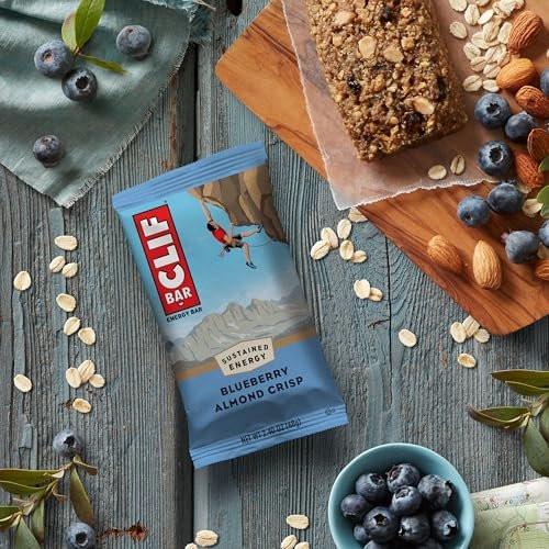 CLIF BAR – Energie- und Proteinriegel – Blaubeer-Mandel-Crisp – Mit Bio-Hafer – Non-GMO – (10er Pack)
