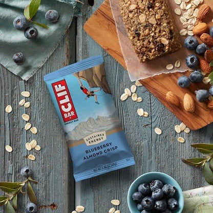 CLIF BAR – Energie- und Proteinriegel – Blaubeer-Mandel-Crisp – Mit Bio-Hafer – Non-GMO – (10er Pack)