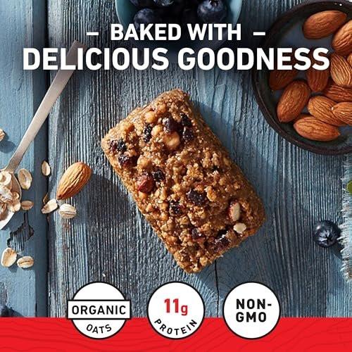 CLIF BAR – Energie- und Proteinriegel – Blaubeer-Mandel-Crisp – Mit Bio-Hafer – Non-GMO – (10er Pack)