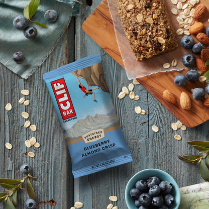 CLIF BAR – Energie- und Proteinriegel – Blaubeer-Mandel-Crisp – Mit Bio-Hafer – Non-GMO – (10er Pack)