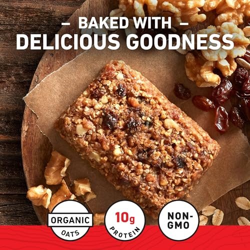CLIF BAR Energieriegel - Haferflocken Rosinen Walnuss - mit Bio-Hafer - 10er Pack