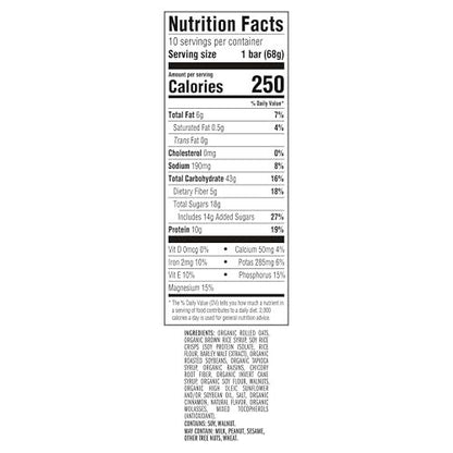 CLIF BAR Energieriegel - Haferflocken Rosinen Walnuss - mit Bio-Hafer - 10er Pack