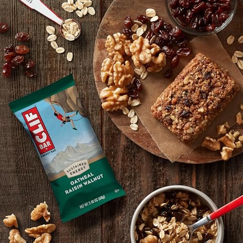 CLIF BAR Energieriegel - Haferflocken Rosinen Walnuss - mit Bio-Hafer - 10er Pack