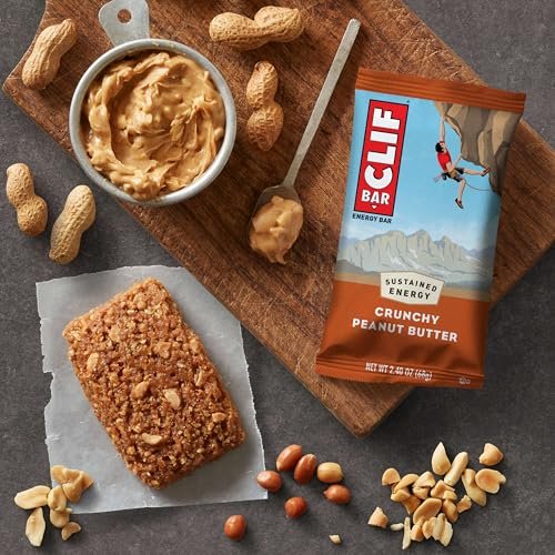 CLIF BAR – Energie- & Proteinriegel – Knusprige Erdnussbutter – mit Hafer aus biologischem Anbau – Energieriegel – Non-GMO – (15er Pack)