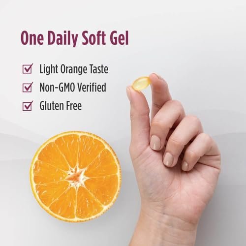 Nordic Naturals Vitamin D3 + K2, Orangengeschmack - 60 Softgels - Synergistische Unterstützung für Knochen, Immunfunktion & Kalziumgleichgewicht - Non-GMO - 60 Portionen