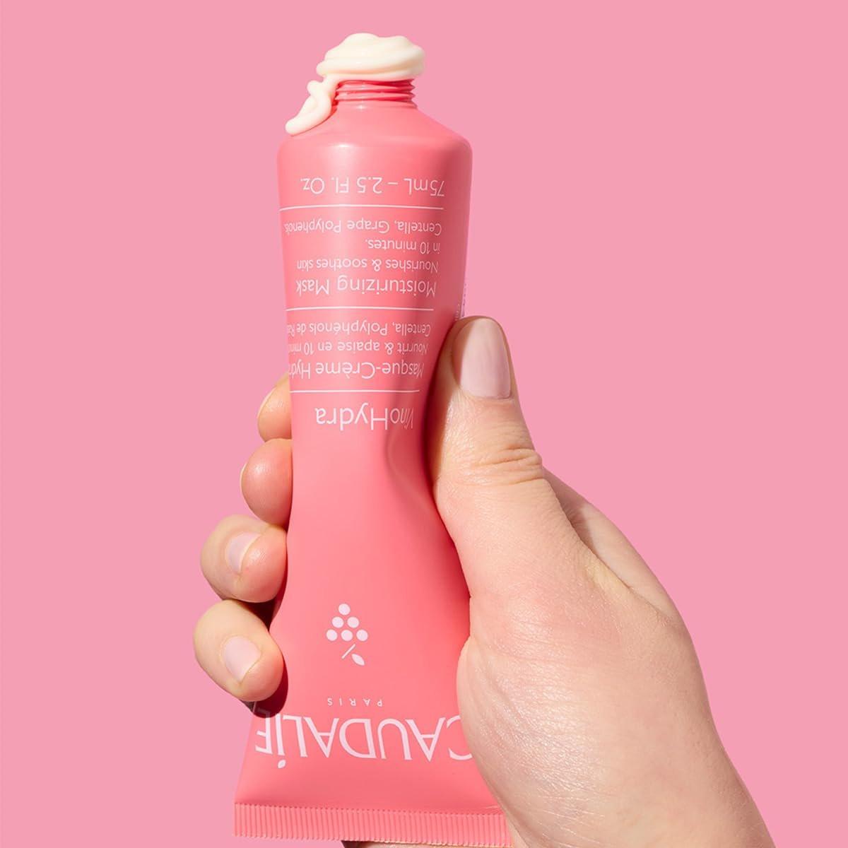 Caudalie VinoHydra Feuchtigkeitsmaske – 10-Minuten-Hydratations-Booster mit Centella Asiatica, 75 ml