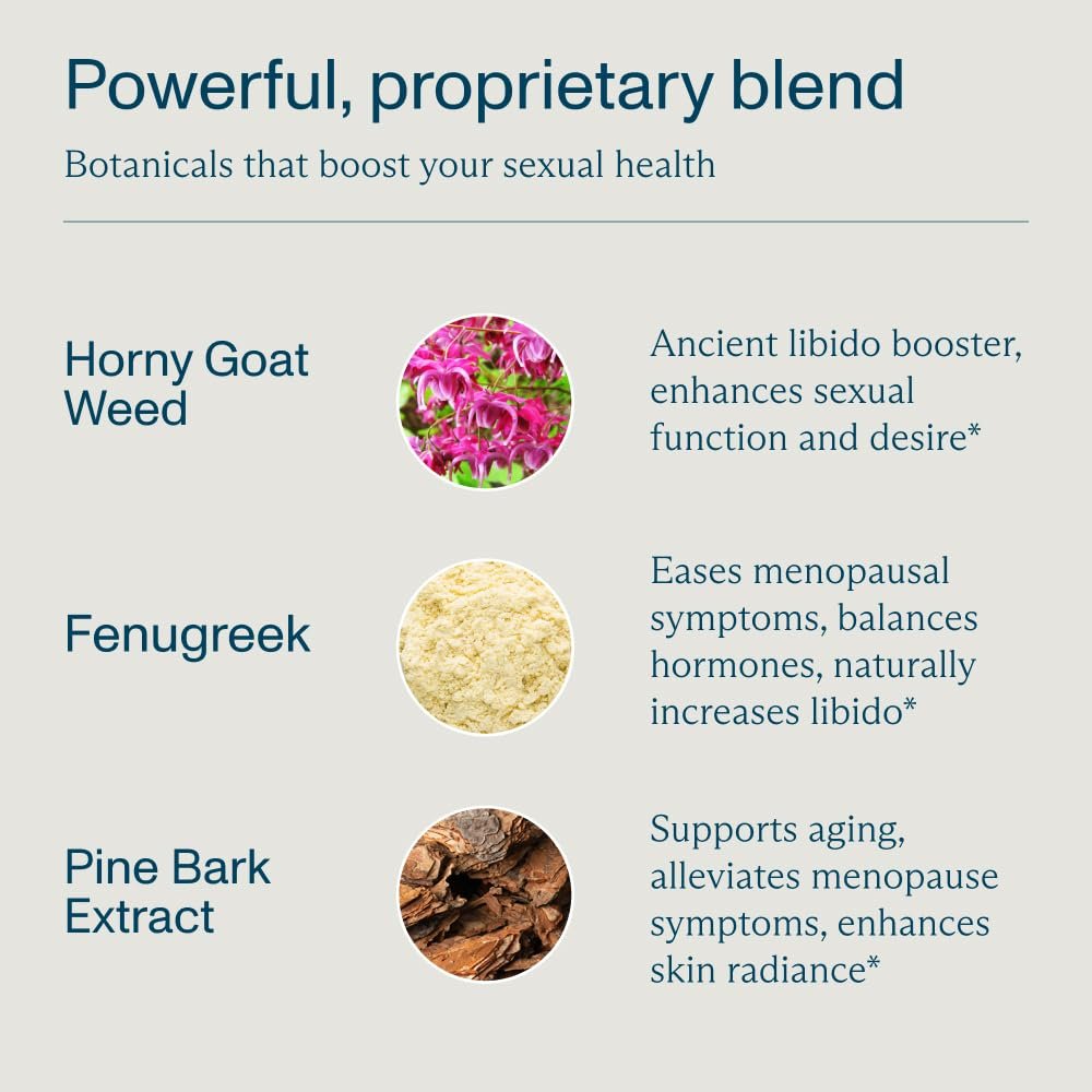 FOCL Female Libido Booster für Frauen – Steigert Verlangen, Erregung, Energie & unterstützt Hormonbalance – Bockshornklee, Grüner Tee (30 Gummies, Erdbeer-Sahne)