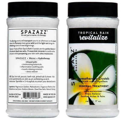 Spazazz Hot Tub Aromatherapie Badesalz Kristalle 3er-Pack - Eukalyptus Minze Belebend - Tropischer Regen Revitalisierend - Honig Mango Erregend - Botanicals Kollektion Düfte zum Entspannen im Whirlpool (17 oz)