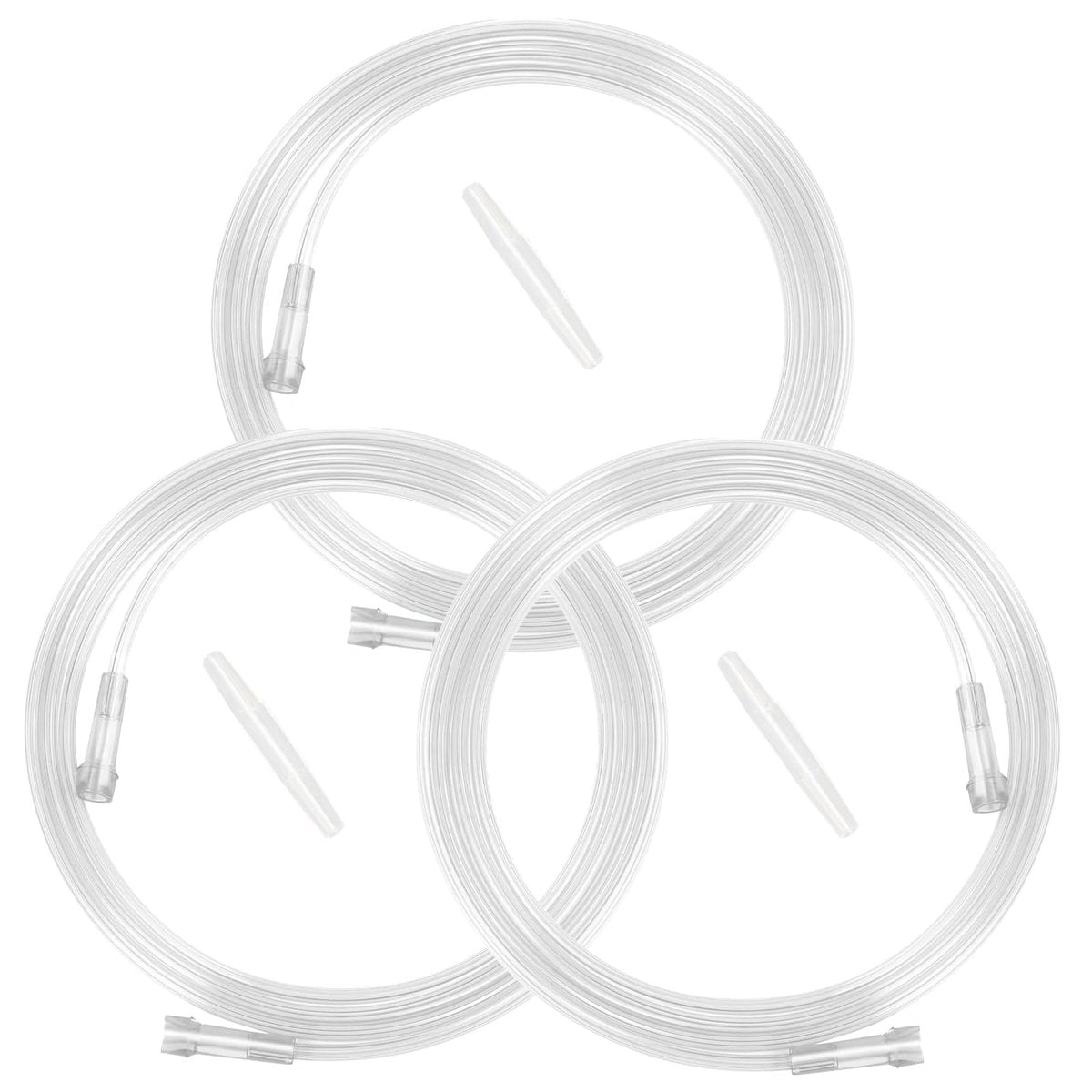 5 Fuß High-Flow Sauerstoffverlängerungsschlauch – Transparent, knickfest, PVC, 3er-Pack