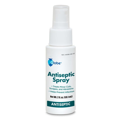 Globe Erste Hilfe Antiseptisches Spray, Wundreiniger, Benzalkoniumchlorid für kleine Schnitte, Schürfwunden und Verbrennungen, 60 ml (1)