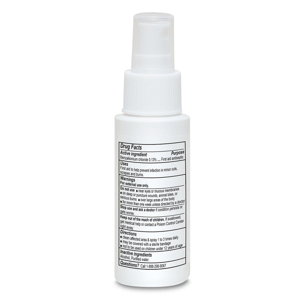 Globe Erste Hilfe Antiseptisches Spray, Wundreiniger, Benzalkoniumchlorid für kleine Schnitte, Schürfwunden und Verbrennungen, 60 ml (1)