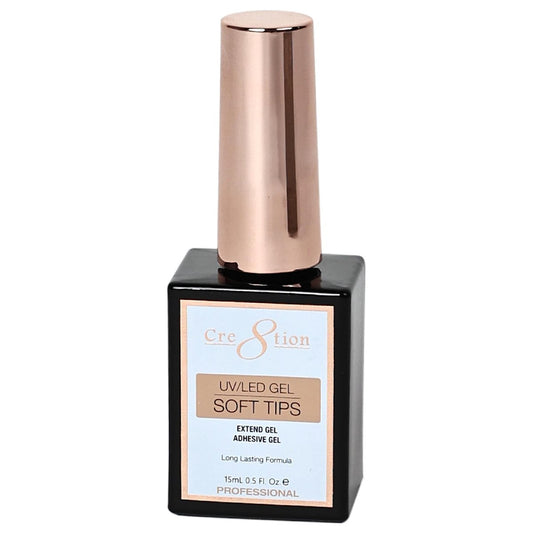 Cre8tion Extend Gel – Professioneller Soft Tips Haftgel für langanhaltende Nagelverlängerungen, 0,5 Fl Oz