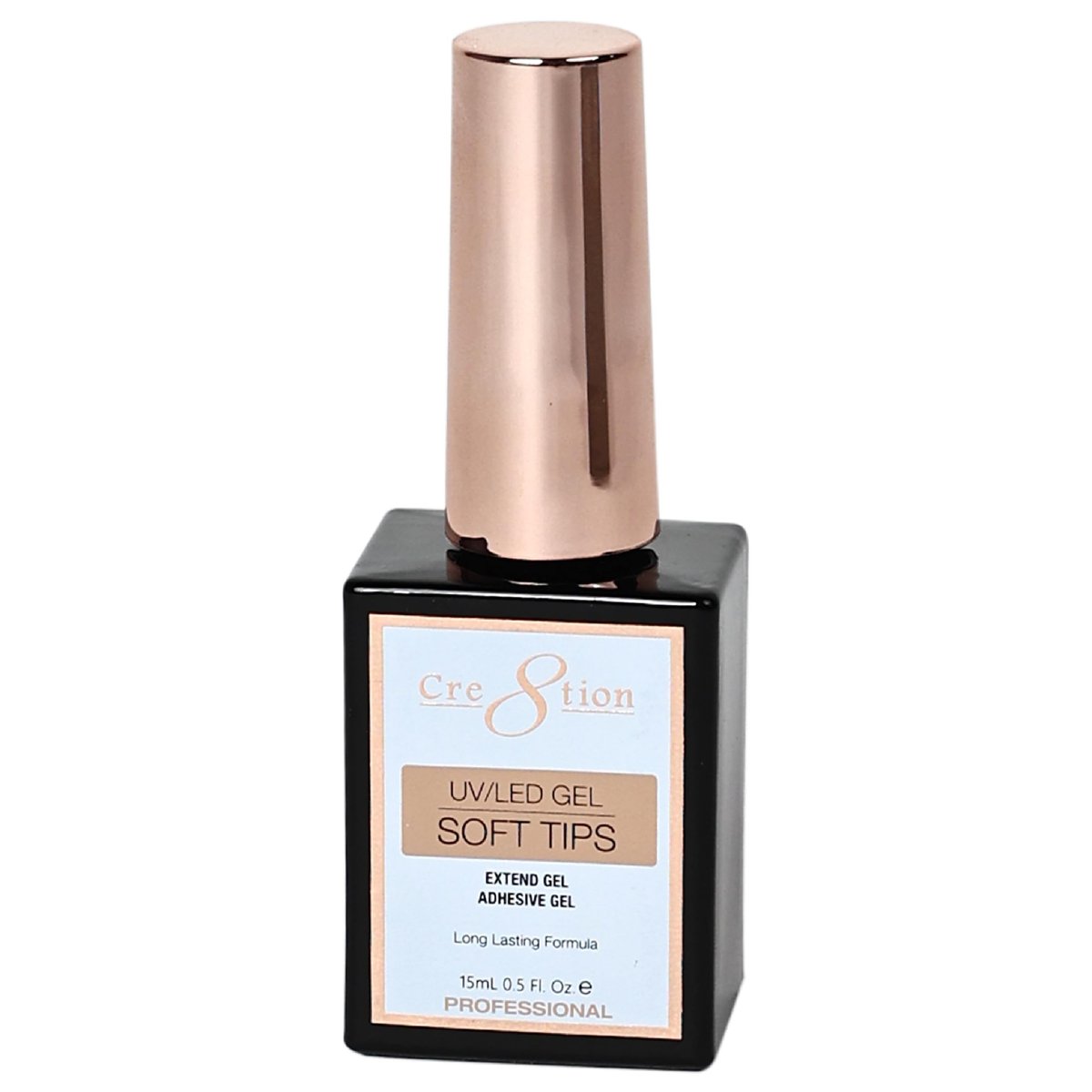 Cre8tion Extend Gel – Professioneller Soft Tips Haftgel für langanhaltende Nagelverlängerungen, 0,5 Fl Oz