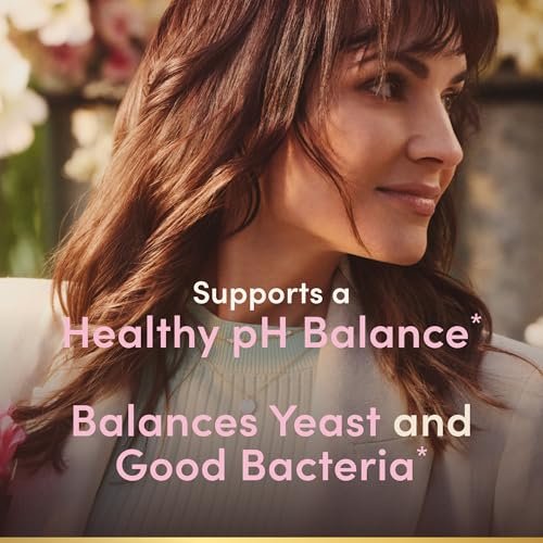 Nature's Bounty Probiotika für Frauen, Vaginale Probiotika für gesundes pH-Gleichgewicht, 2 Milliarden KBE, klinisch geprüfte Stämme, Optimal Solutions pH-Gleichgewicht Kapseln, 30 vegetarische Kapseln