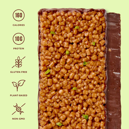 Mezcla Puff-Crispy Pflanzenproteinriegel – Pistazie Schokolade – Gesunde Snacks für Erwachsene & Dubai-Schokoladenfans – Reise- & Bürosnacks – Glutenfrei, Vegan, Ohne Gentechnik, 10g Protein – 12er Pack