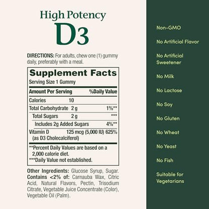Nature's Bounty Vitamin D 10.000 IE – 72 Softgels für Immunsystem & Knochengesundheit