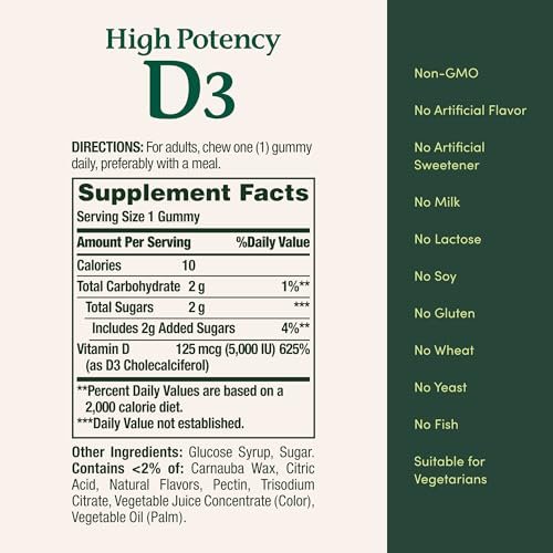 Nature's Bounty Vitamin D 10.000 IE – 72 Softgels für Immunsystem & Knochengesundheit
