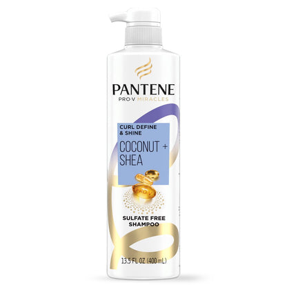 Pantene Pro-V Miracles Curl Define & Shine Coconut + Shea Sulfatfreies Shampoo 400 ml