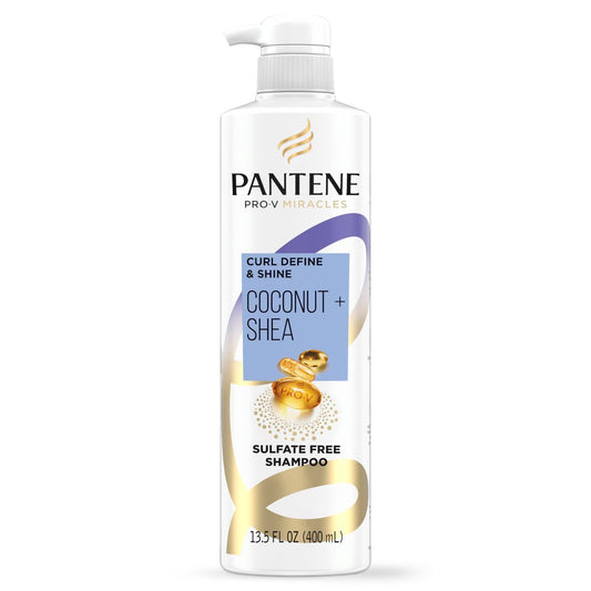 Pantene Pro-V Miracles Curl Define & Shine Coconut + Shea Sulfatfreies Shampoo 400 ml