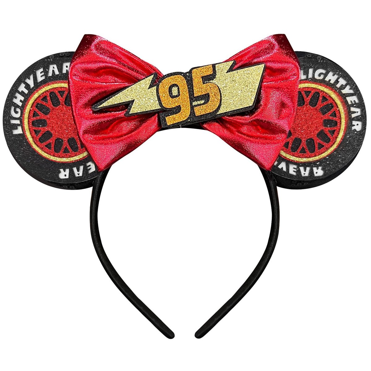 Bmobuo Mausohren Stirnband für Frauen – Pailletten Schleifen Cute Mausohren Stirnband Halloween Mausohren (02-Car)