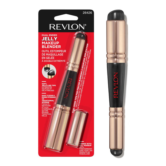Revlon doppelendiger Jelly Makeup Blender aus Silikon – Make-up-Schwamm für Rouge, Bronzer, Concealer, Contouring, Augen und Lippen, 1 Stück