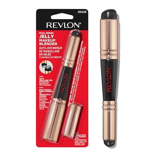 Revlon doppelendiger Jelly Makeup Blender aus Silikon – Make-up-Schwamm für Rouge, Bronzer, Concealer, Contouring, Augen und Lippen, 1 Stück