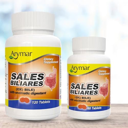 Arymar Sales Biliares Ox Galle mit Verdauungsenzymen 60 Tabletten