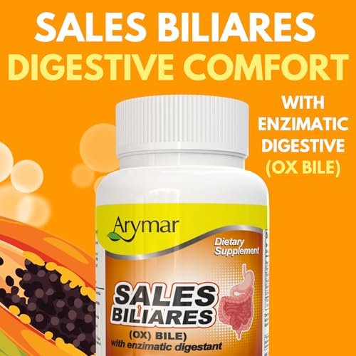 Arymar Sales Biliares Ox Galle mit Verdauungsenzymen 60 Tabletten