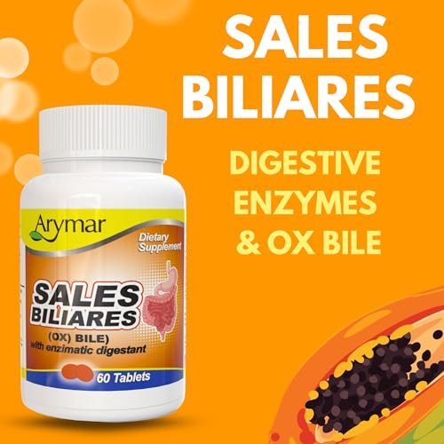 Arymar Sales Biliares Ox Galle mit Verdauungsenzymen 60 Tabletten