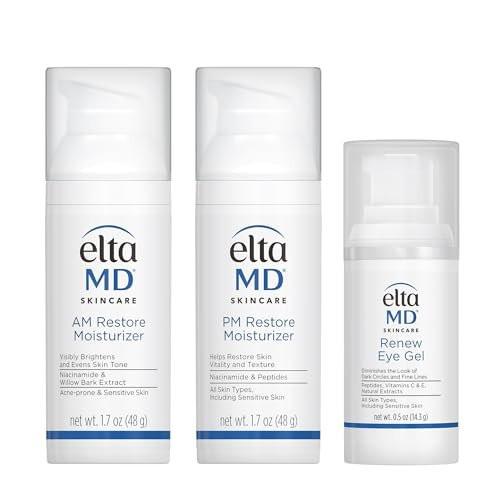 EltaMD AM & PM Hautpflege-Set: Feuchtigkeitscremes und Anti-Aging Augengel