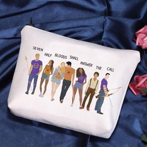 POFULL Kosmetiktasche für Buchliebhaber – Bookish Geschenk – „Seven Half Bloods Shall Answer The Call“ Make-up Tasche