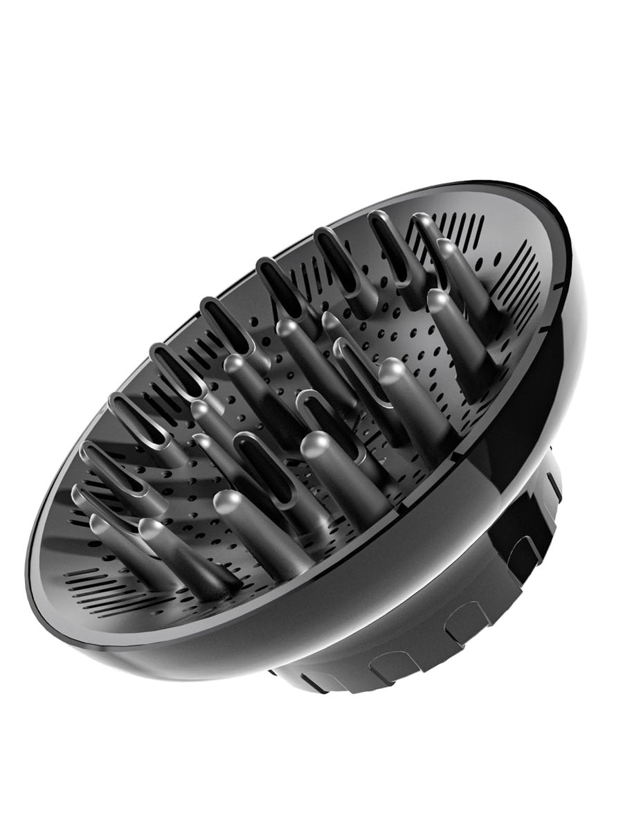 Haar-Diffusor-Aufsatz für Föhn, Universal-Diffusor für lockiges Haar, 1,5-2,5 Zoll Düse, Schwarz
