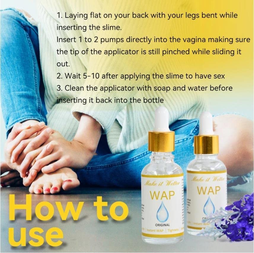 30 ml Yoni Slime Wap – Bio-pflanzliches Yoni-Wap-Öl für vaginale Straffung, pH-Gleichgewicht und natürliche Befeuchtung