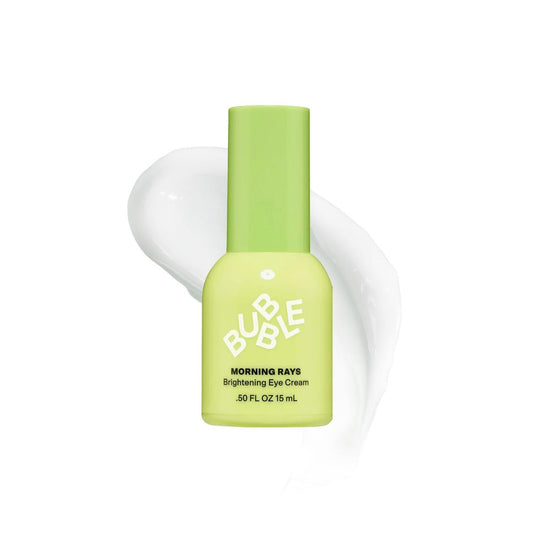 Bubble Skincare Morning Rays Brightening Eye Cream – Vitamin C Augencreme gegen dunkle Augenringe & Schwellungen – mit Grüntee-Extrakt zur Beruhigung & Pflege (15 ml)