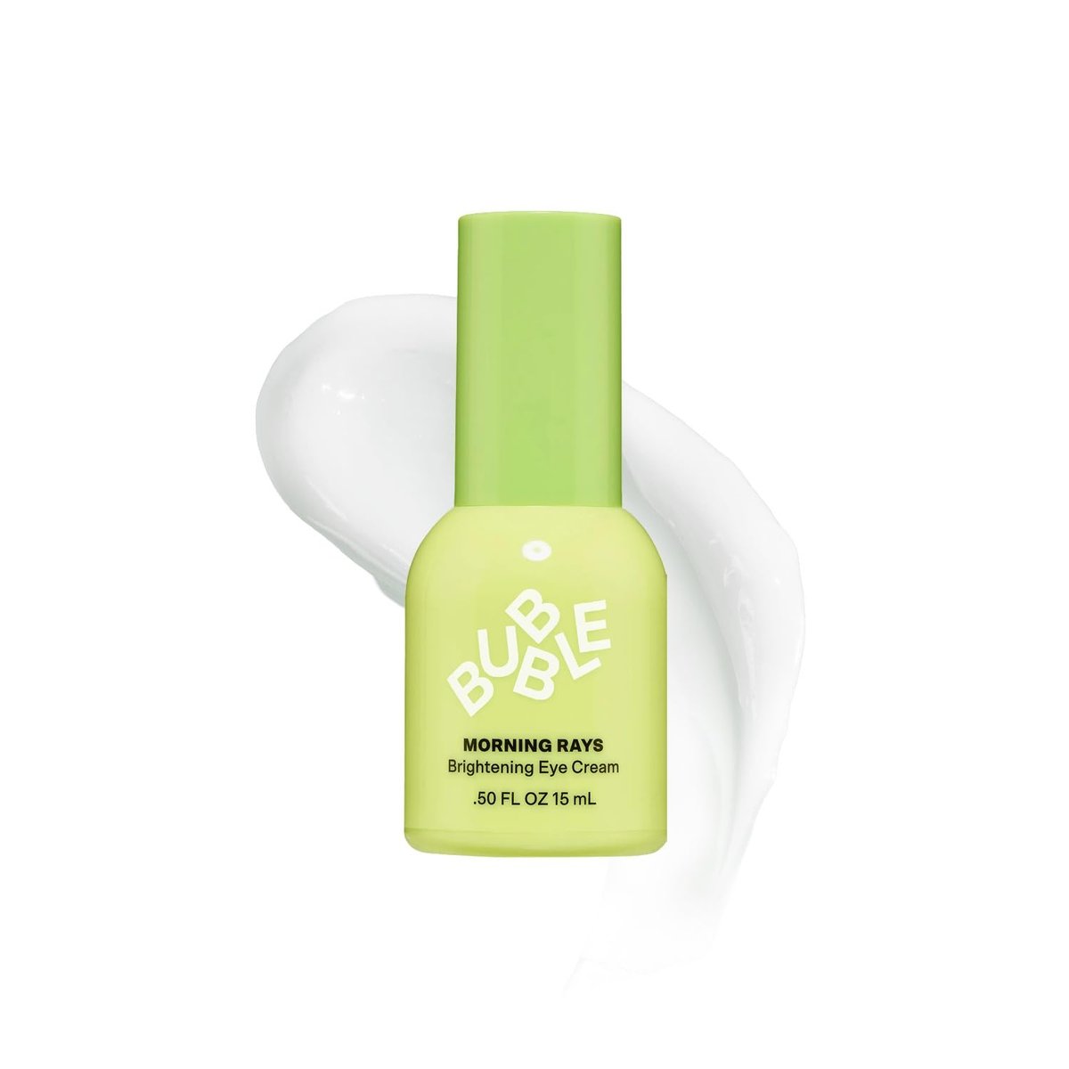 Bubble Skincare Morning Rays Brightening Eye Cream – Vitamin C Augencreme gegen dunkle Augenringe & Schwellungen – mit Grüntee-Extrakt zur Beruhigung & Pflege (15 ml)