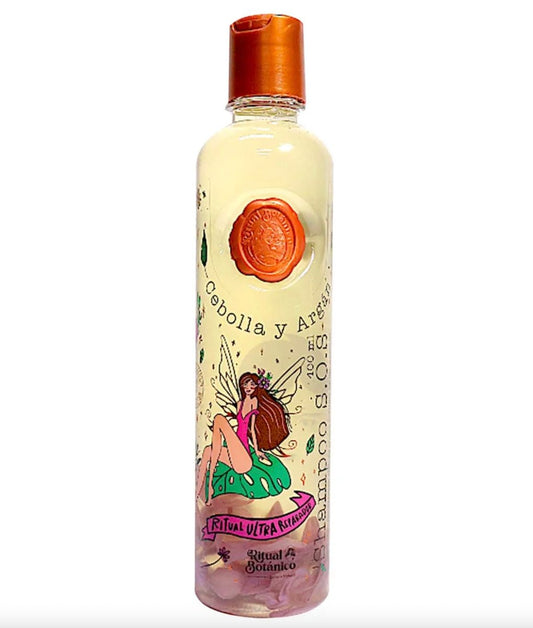Ritual Botanico Shampoo Ultra Reparador S.O.S mit Zwiebel und Arganöl – ohne Salz und Sulfate, natürliches Haarshampoo für geschädigtes Haar und gereizte Kopfhaut, 400 ml