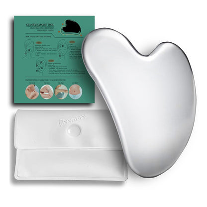 BYYDDIY Kugelförmiges Edelstahl Gua Sha Gesichts-Werkzeug – Metall Gua Sha für Gesicht, straffende Hautmassage, Schönheitswerkzeug für Körper und Augen (W-s)