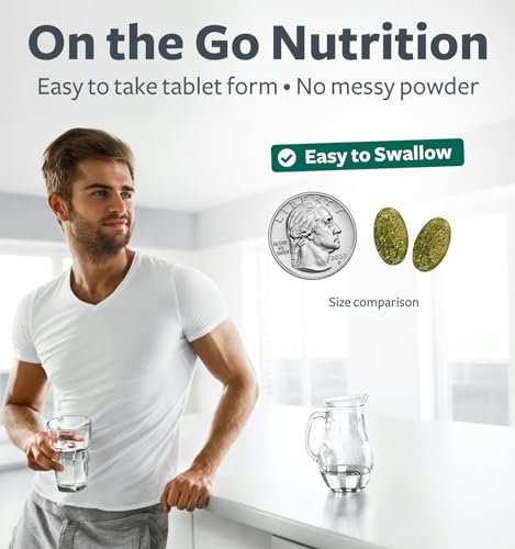 Bio Super Greens Pulver – Organische Früchte & Gemüse für Erwachsene mit 28 Superfoods, vegan & non-GMO (1-Monatsvorrat)