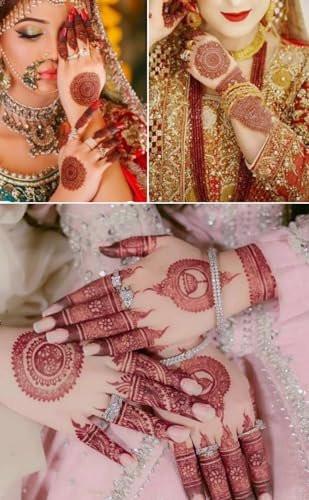8 Blatt Temporäre Tattoo Aufkleber Rot Braun Fake Tattoo Spitze Blumen Temporär Wasserfest Körperkunst Langlebig Strandfestivals Hochzeit Party Dekorationen