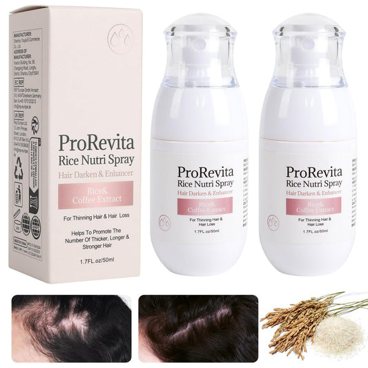 2er-Pack Haarwuchs-Spray für dünner werdendes Haar, Natürliches Reiswasser-Spray zur Haarregeneration, Unisex
