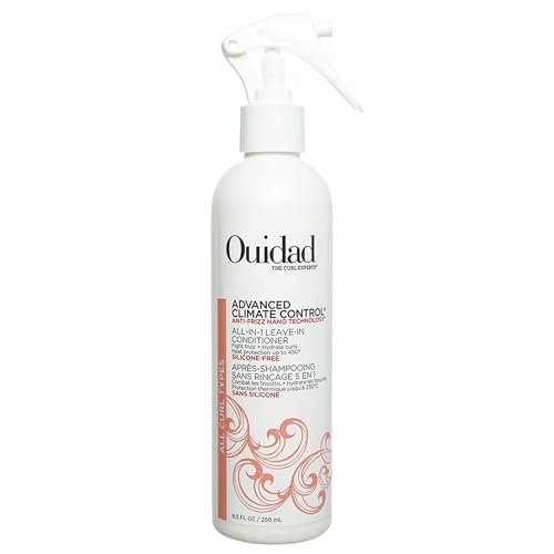 Ouidad Advanced Climate Control Leave-In Conditioner für Locken, 250 ml – Hitzeschutz & Feuchtigkeitsspray für lockiges Haar, sulfatfrei, parabenfrei, tierversuchsfrei