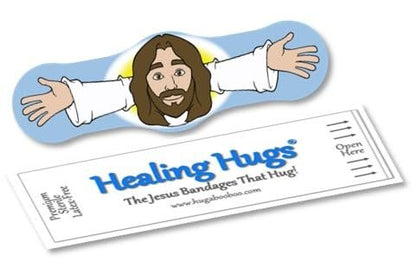 Healing Hugs Jesus Bandagen - Premium Klebeverbände mit umarmendem Jesus von Hug-a-BooBoo, Die Jesus-Bandagen die umarmen! 24er Box