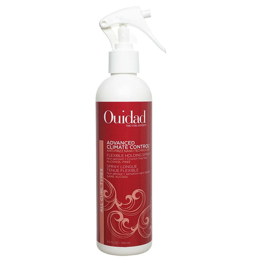 Ouidad Advanced Climate Control Haltespray – 8,5 fl oz Flexibler Lockenspray für voluminöse, frizzfreie Locken mit Pro-Vitamin B5, sulfatfrei, parabenfrei & tierversuchsfrei