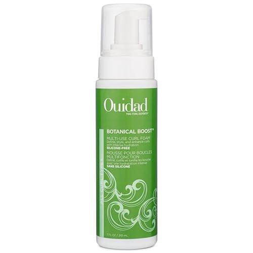 Ouidad Botanical Boost Multi-Use Mousse für Locken – 7 fl oz – Leichter Haarschaum, Lockenverstärker, Feuchtigkeitsspende & Glanz, ohne Silikone, Sulfate & Parabene