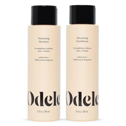 Odele Volumizing Sulfatfreies Shampoo & Conditioner Set – Feuchtigkeit, Glanz & Fülle für glattes & welliges Haar, 2 x 355 ml