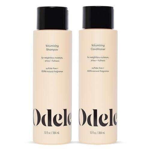 Odele Volumizing Sulfatfreies Shampoo & Conditioner Set – Feuchtigkeit, Glanz & Fülle für glattes & welliges Haar, 2 x 355 ml
