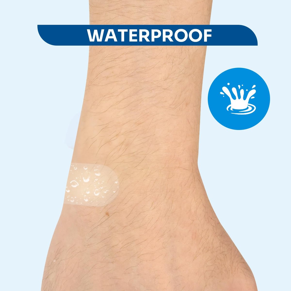 Conkote Hydrokolloid-Gel-Bandagen 20 Stück, wasserdicht, 0,82 x 1,61 Zoll, kleine Hydrokolloid-Wundauflagen für Finger, Zehen und Ferse