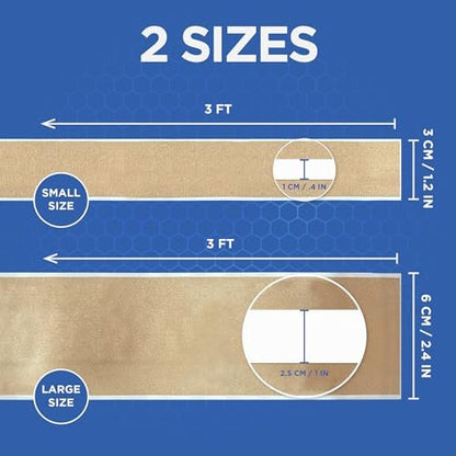 Cut2Fit Klebebandagen – Flexible Stoffbandage für Wundversorgung & Erste Hilfe, Lang haftend & Atmungsaktiv – Individuelle Größe für kleine Schnitte & Schrammen, 1 Meter Länge (Klein)