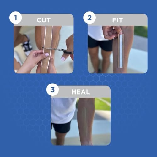 Cut2Fit Klebebandagen – Flexible Stoffbandage für Wundversorgung & Erste Hilfe, Lang haftend & Atmungsaktiv – Individuelle Größe für kleine Schnitte & Schrammen, 1 Meter Länge (Klein)