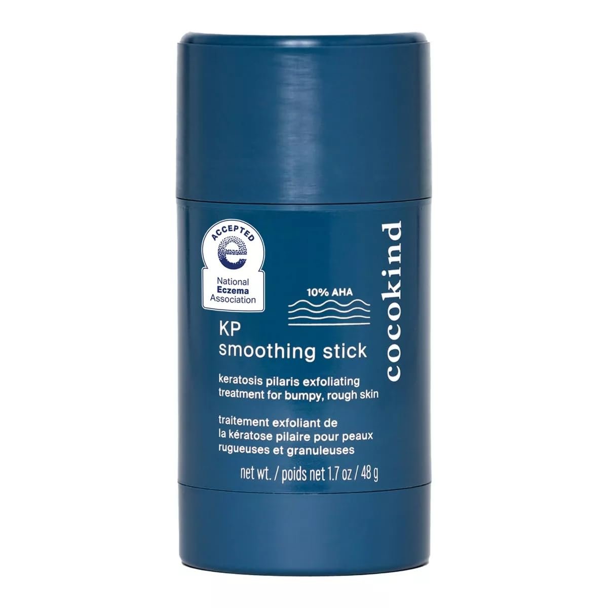 Cocokind KP Smoothing Stick – Fusseliger Keratosis Pilaris Körperpeeling-Stick, für alle Hauttypen inkl. empfindlicher Haut, ohne Duftstoffe, tierversuchsfrei, vegan, 48 g